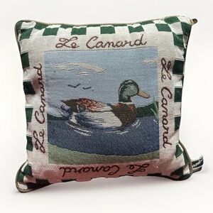 Le Canard Duck Tapestry Pillow